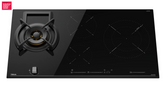 Teka  JZC 94313 BBN BK 90cm Hybrid Gas on Glass and Induction Cooktop